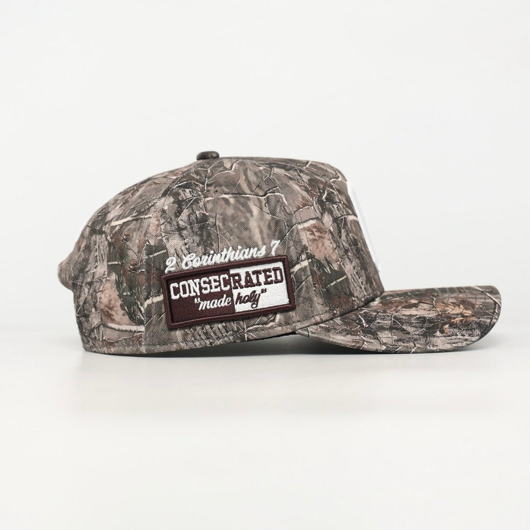 CONSECRATED Premium SnapBack (Structured) - Malta Woodland Camo - Malta Apparel