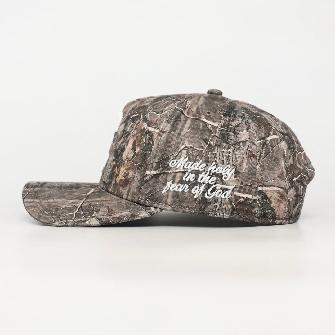 CONSECRATED Premium SnapBack (Structured) - Malta Woodland Camo - Malta Apparel