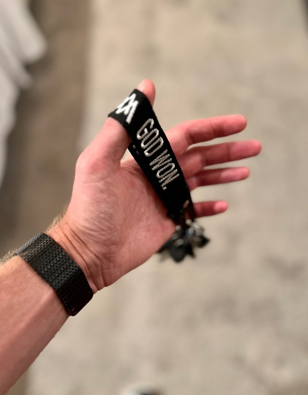 ‘God Won’ Embroidered Keychain - Malta Apparel