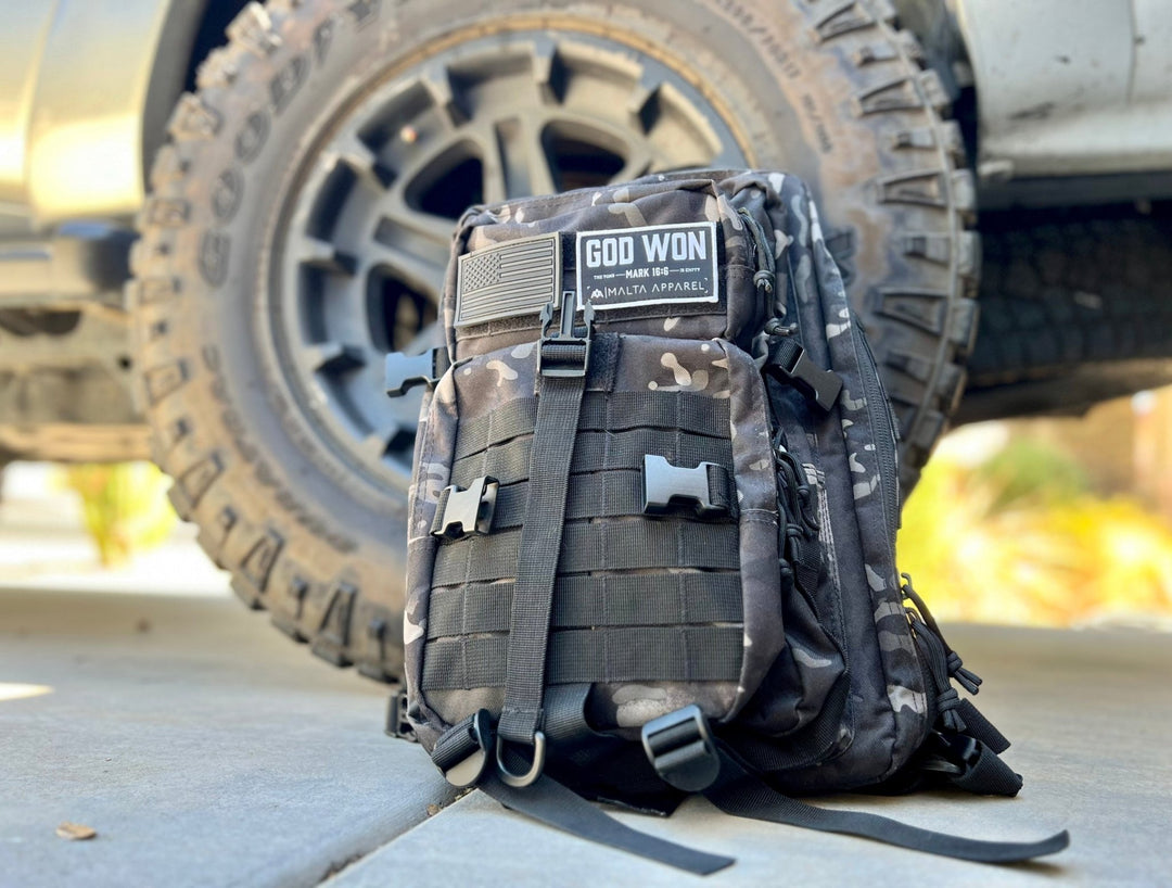 ‘God Won’ Velcro Patch - Malta Apparel