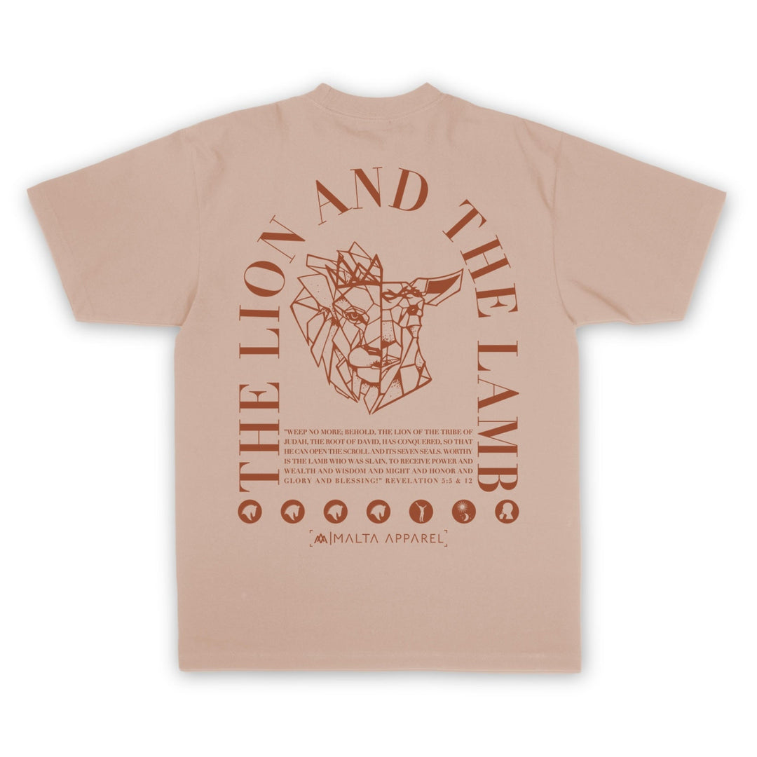 He Alone Is Worthy Heavyweight - Khaki - Malta Apparel