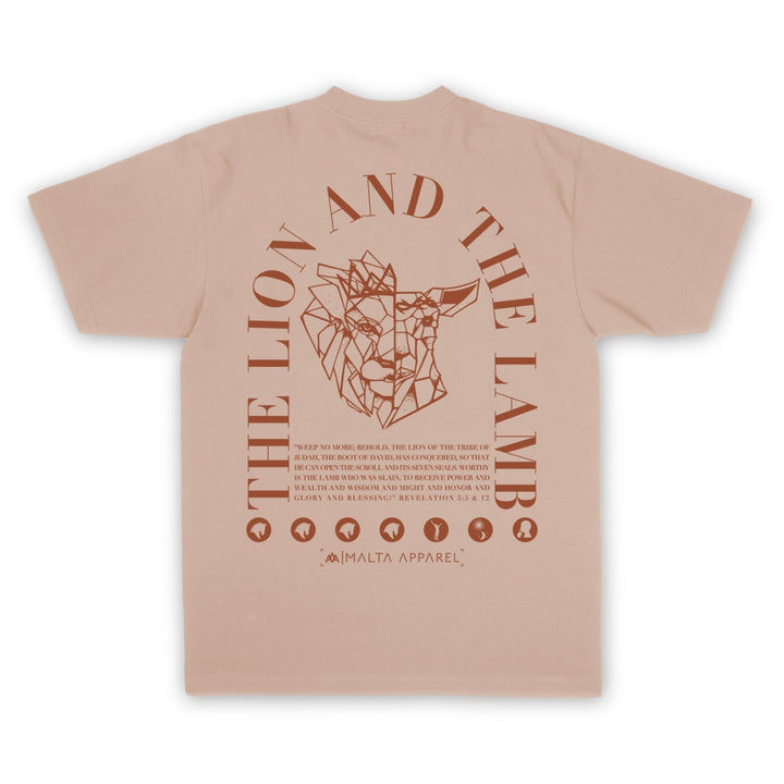 He Alone Is Worthy Heavyweight - Khaki - Malta Apparel