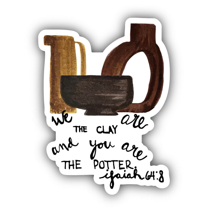 Isaiah 64:8 Hydroflask Sticker - Malta Apparel