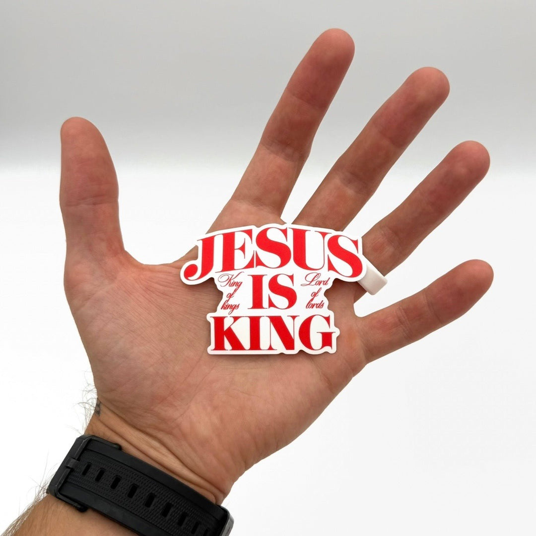 Jesus is King Stickers - Malta Apparel