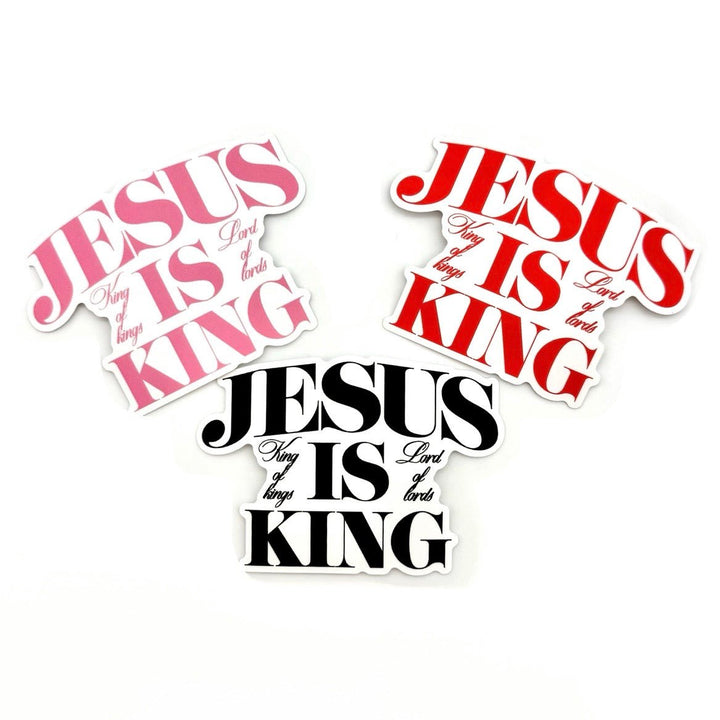 Jesus is King Stickers - Malta Apparel