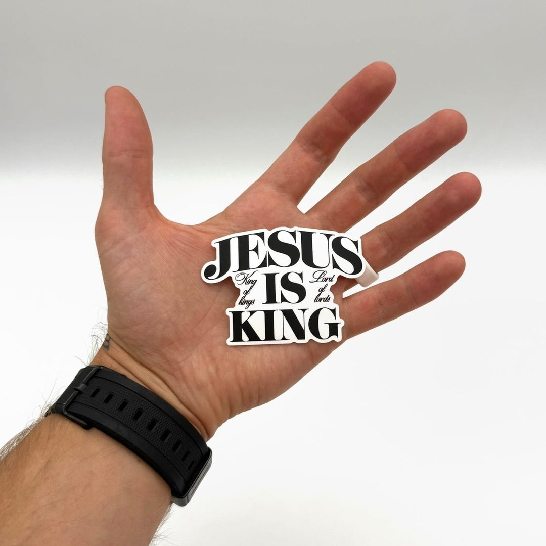 Jesus is King Stickers - Malta Apparel