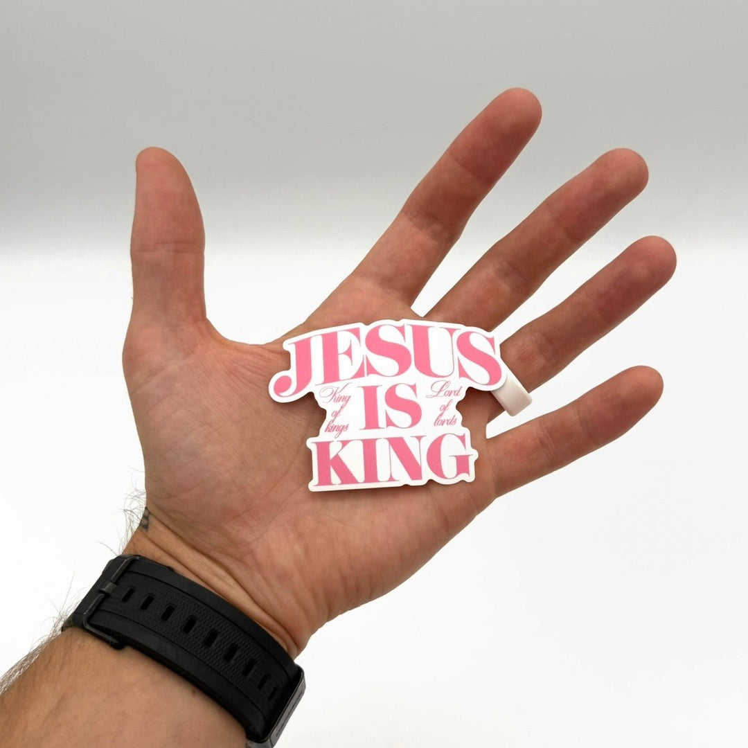 Jesus is King Stickers - Malta Apparel