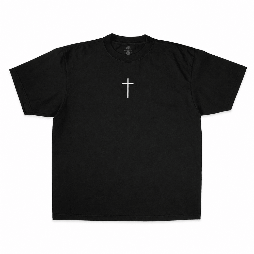 Jesus Saved My Life PUFF PRINT - Black - Malta Apparel
