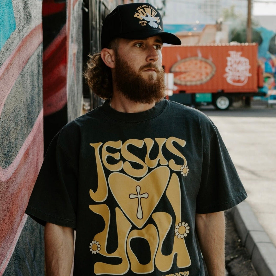 POWER Trucker - Black/Butterscotch - Malta Apparel