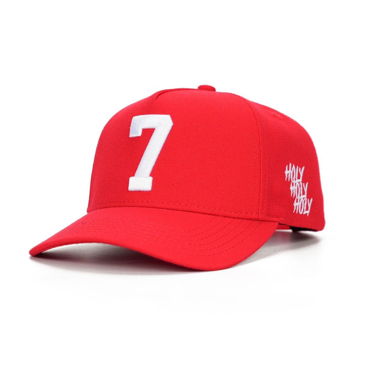 [PRE - ORDER - SHIPS DECEMBER 10TH] ‘7’ Premium Wool Blend SnapBack - Red/White - Malta Apparel
