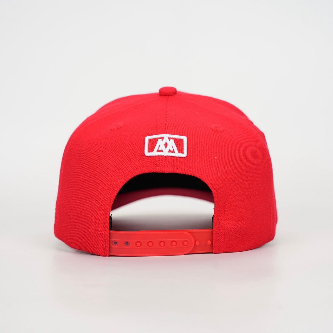 [PRE - ORDER - SHIPS DECEMBER 10TH] ‘7’ Premium Wool Blend SnapBack - Red/White - Malta Apparel
