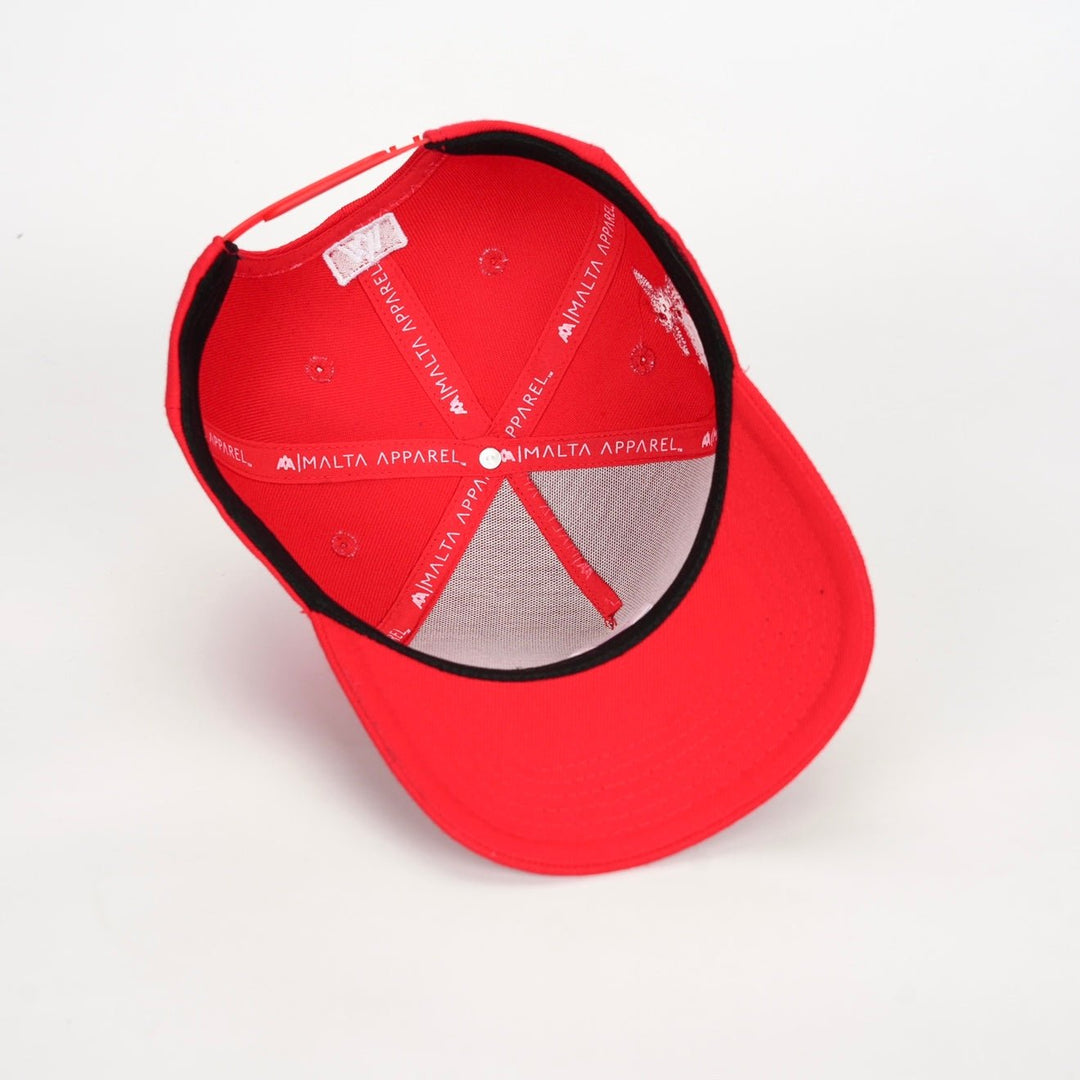 [PRE - ORDER - SHIPS DECEMBER 10TH] ‘7’ Premium Wool Blend SnapBack - Red/White - Malta Apparel