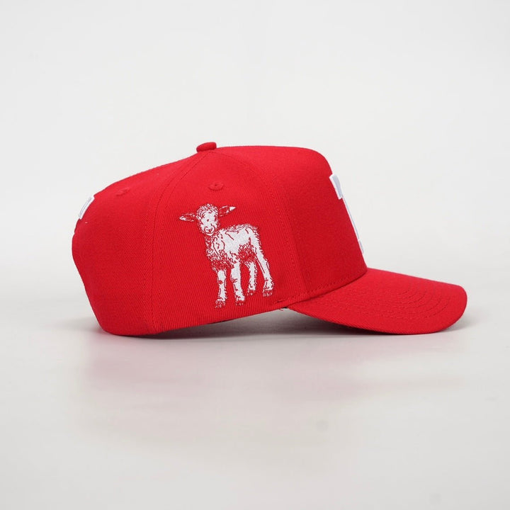 [PRE - ORDER - SHIPS DECEMBER 10TH] ‘7’ Premium Wool Blend SnapBack - Red/White - Malta Apparel