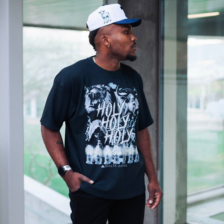 [PRE - ORDER - SHIPS DECEMBER 10TH] ‘7’ Premium Wool Blend SnapBack - White/Navy - Malta Apparel