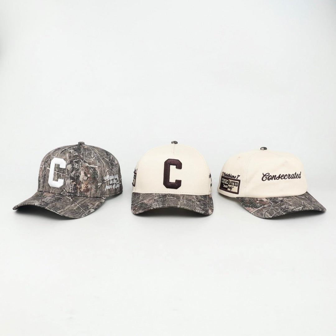 [PRE - ORDER - SHIPS DECEMBER 10TH] CONSECRATED UNSTRUCTURED Premium SnapBack - Cream/Malta Woodland Camo - Malta Apparel