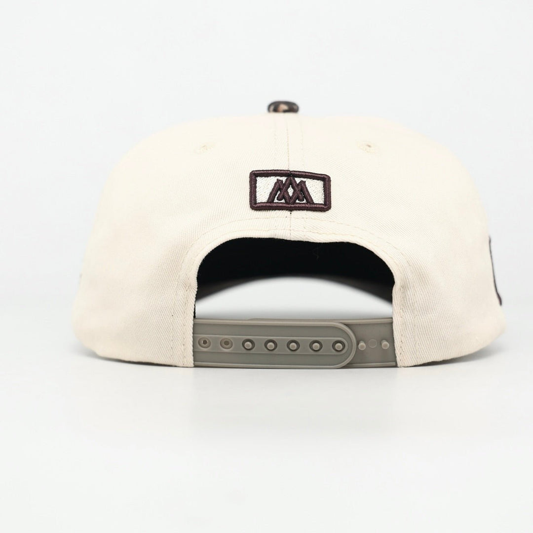 [PRE - ORDER - SHIPS DECEMBER 10TH] CONSECRATED UNSTRUCTURED Premium SnapBack - Cream/Malta Woodland Camo - Malta Apparel
