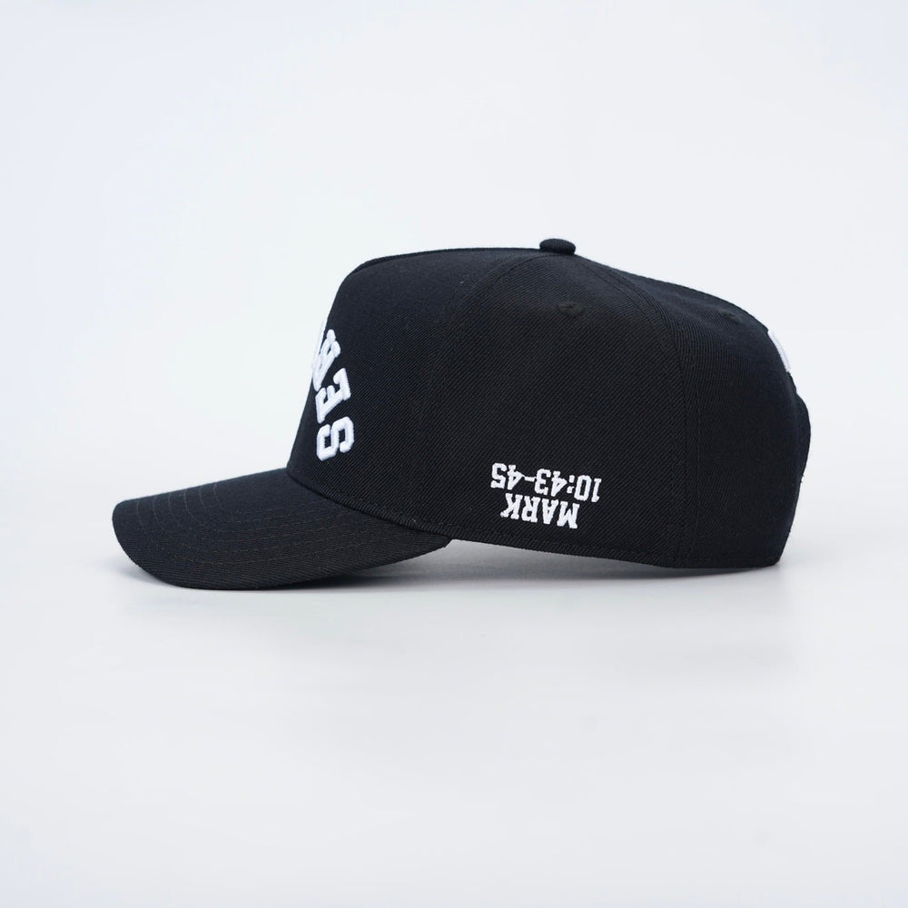 [PRE - ORDER - SHIPS DECEMBER 10TH] ‘SERVANT’ Premium Wool Blend SnapBack - Black/White - Malta Apparel