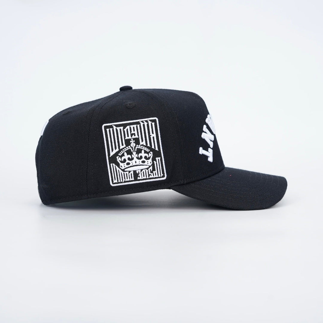 [PRE - ORDER - SHIPS DECEMBER 10TH] ‘SERVANT’ Premium Wool Blend SnapBack - Black/White - Malta Apparel