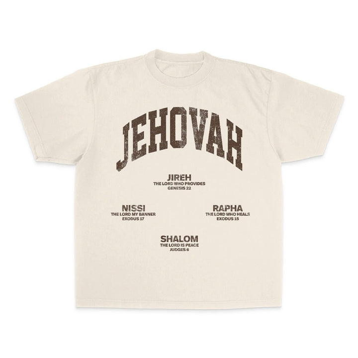 [PRE - ORDER - SHIPS DECEMBER 17TH] JEHOVAH Tee - Cream/Brown - Malta Apparel