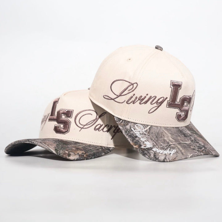 [PRE-ORDER - SHIPS END OF JUNE] Living Sacrifice Exclusive SnapBack - Cream/Malta Woodland Camo - Malta Apparel