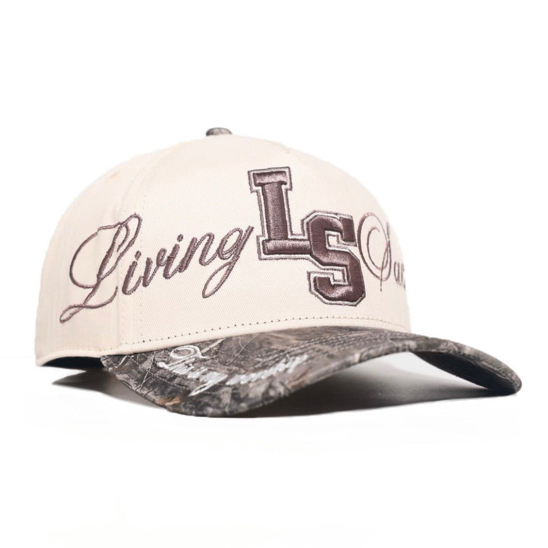 [PRE-ORDER - SHIPS END OF JUNE] Living Sacrifice Exclusive SnapBack - Cream/Malta Woodland Camo - Malta Apparel