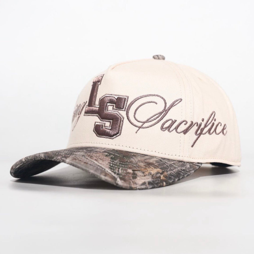 [PRE-ORDER - SHIPS END OF JUNE] Living Sacrifice Exclusive SnapBack - Cream/Malta Woodland Camo - Malta Apparel