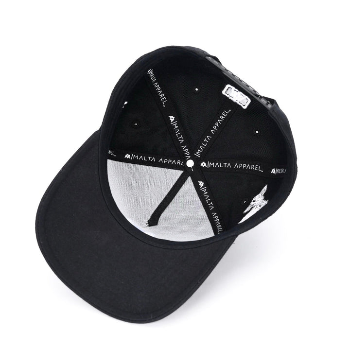 [🚨PRE - ORDER - SHIPS JANUARY 16TH🚨] ‘7’ Premium Wool Blend SnapBack - Black/White - Malta Apparel