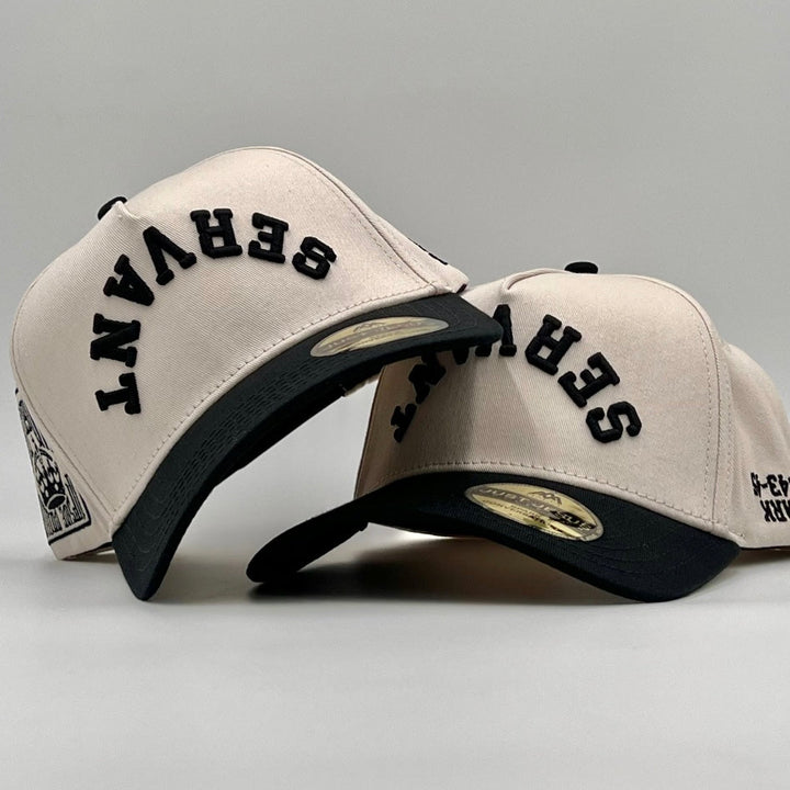 [🚨PRE - ORDER - SHIPS JANUARY 16TH🚨] ‘SERVANT’ Premium SnapBack - Cream/Black - Malta Apparel