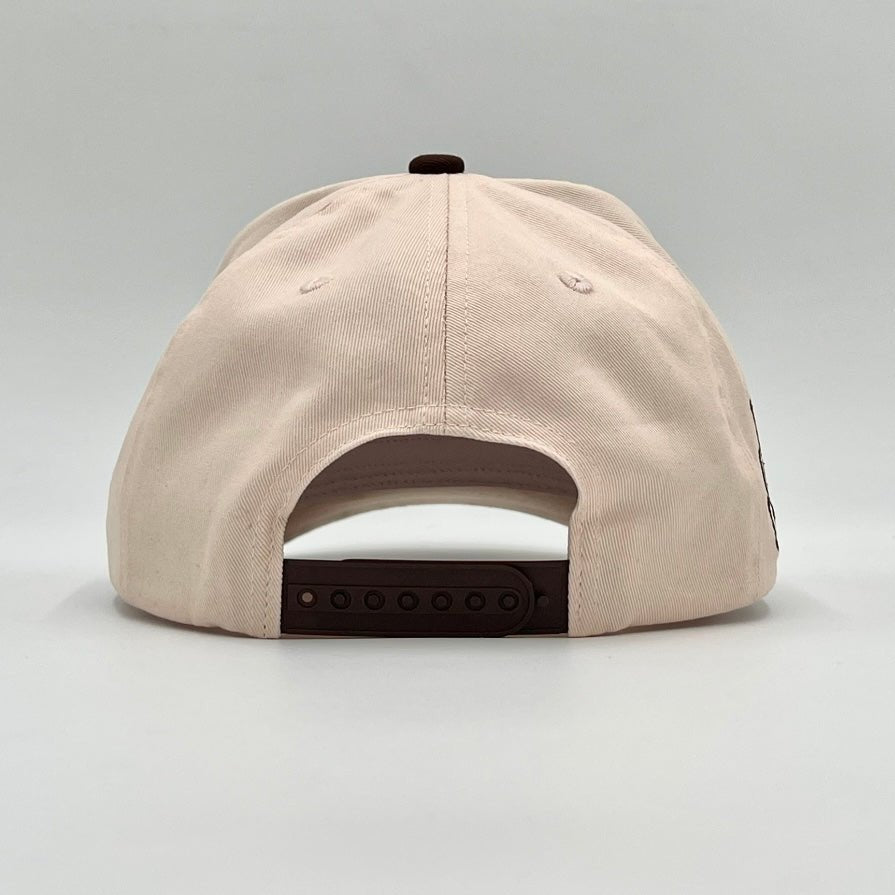 [🚨PRE - ORDER - SHIPS JANUARY 16TH🚨] ‘YHWH’ Structured SnapBack - Cream/Brown - Malta Apparel