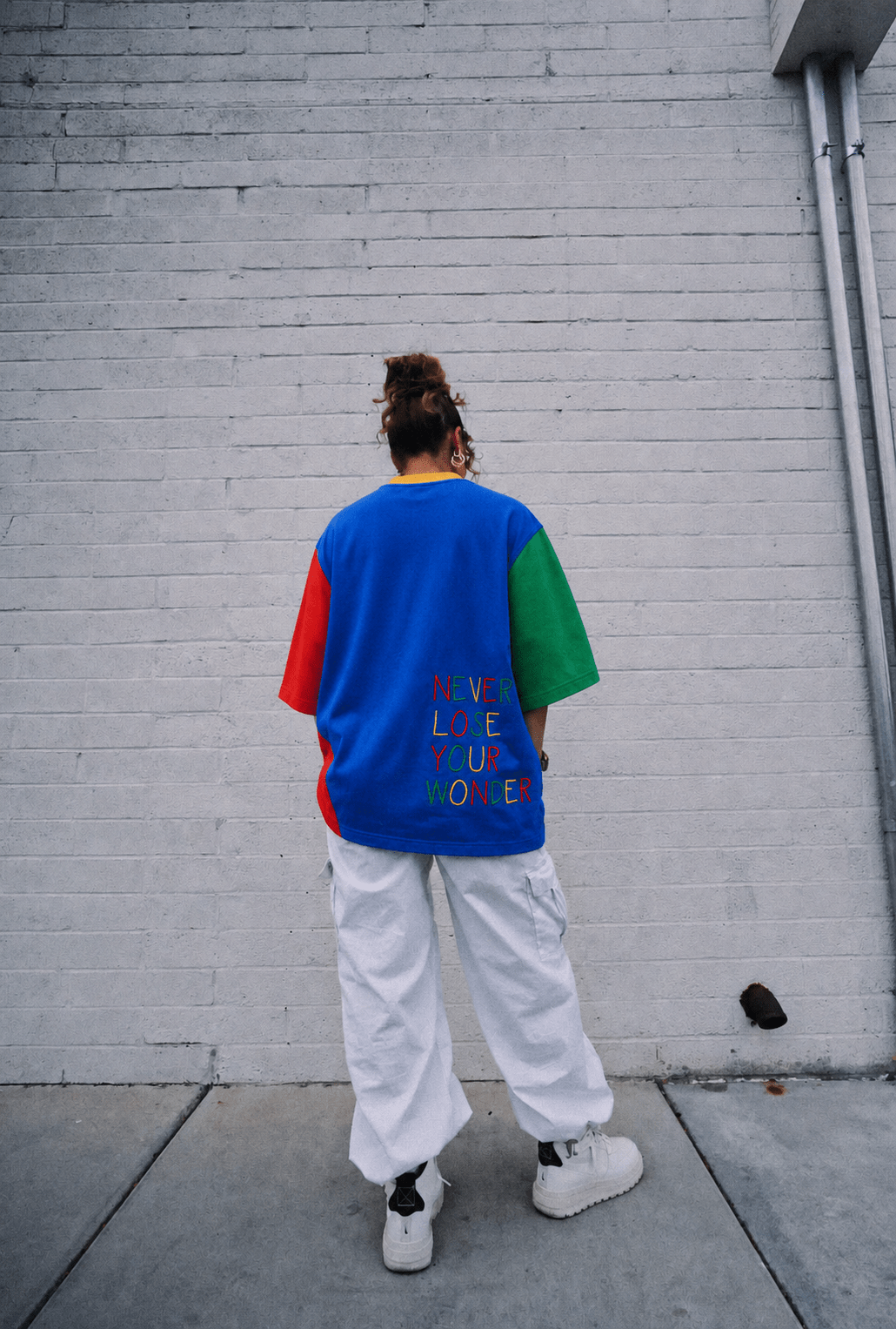 [PRE-ORDER - SHIPS MID-SEPTEMBER] Childlike Faith Color Block Tee (Adult Oversized) - Malta Apparel