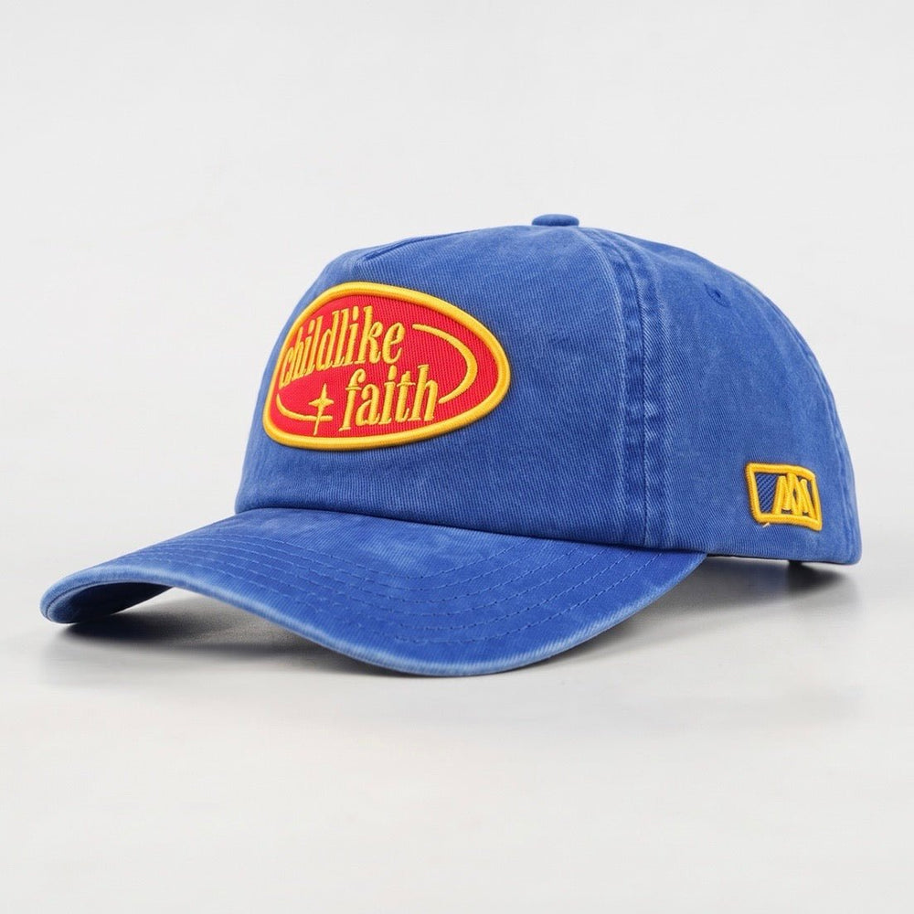 [PRE-ORDER - SHIPS MID-SEPTEMBER] Childlike Faith Unstructured SnapBack - Blue - Malta Apparel