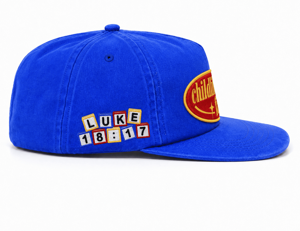 [PRE-ORDER - SHIPS MID-SEPTEMBER] Childlike Faith Unstructured SnapBack - Blue - Malta Apparel