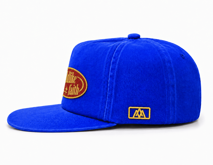 [PRE-ORDER - SHIPS MID-SEPTEMBER] Childlike Faith Unstructured SnapBack - Blue - Malta Apparel