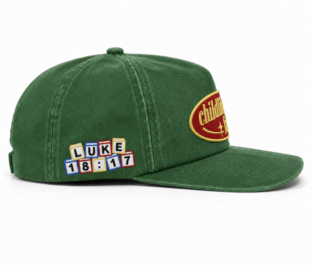 [PRE-ORDER - SHIPS MID-SEPTEMBER] Childlike Faith Unstructured SnapBack - Green - Malta Apparel