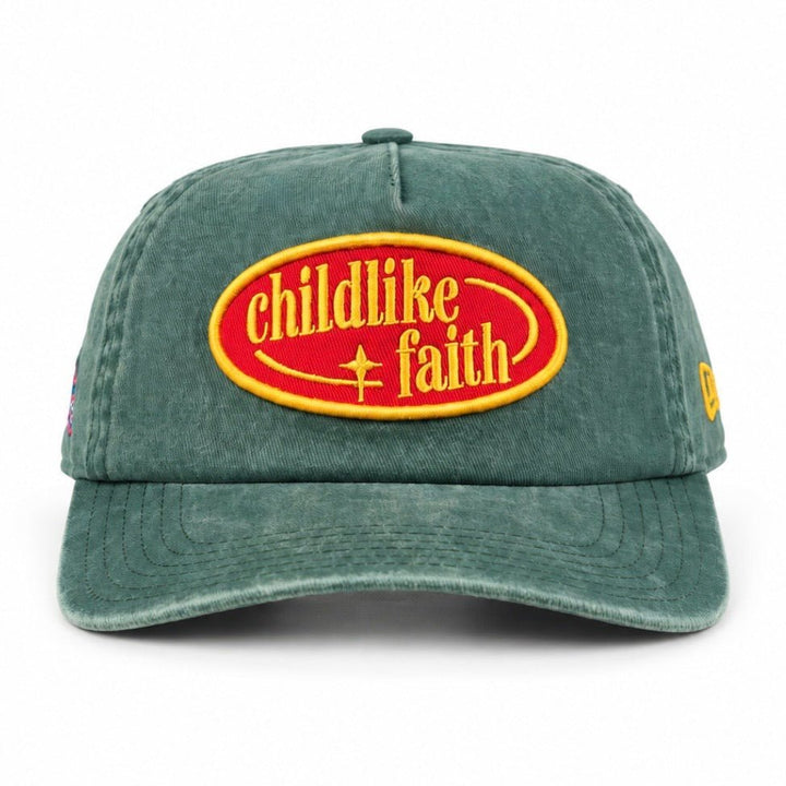 [PRE-ORDER - SHIPS MID-SEPTEMBER] Childlike Faith Unstructured SnapBack - Green - Malta Apparel