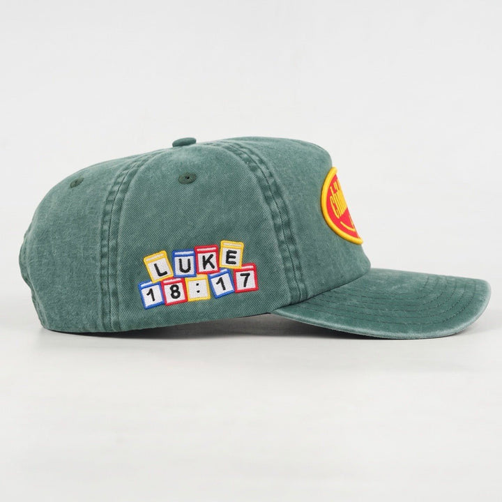 [PRE-ORDER - SHIPS MID-SEPTEMBER] Childlike Faith Unstructured SnapBack - Green - Malta Apparel
