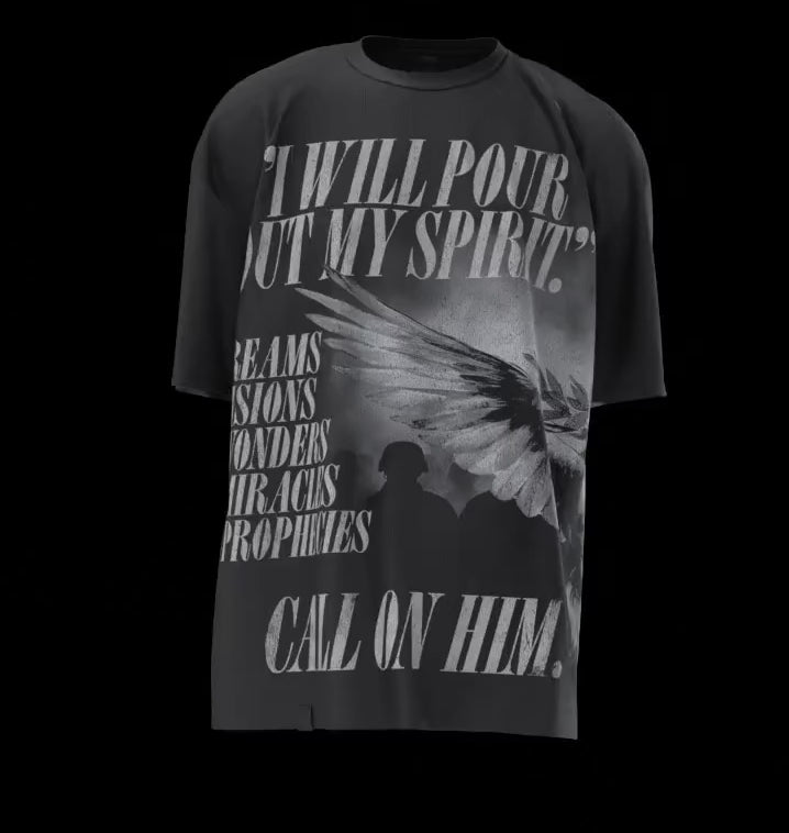 Holy Spirit [Dove] Wrap-Around Graphic Tee (Oversized Fit)