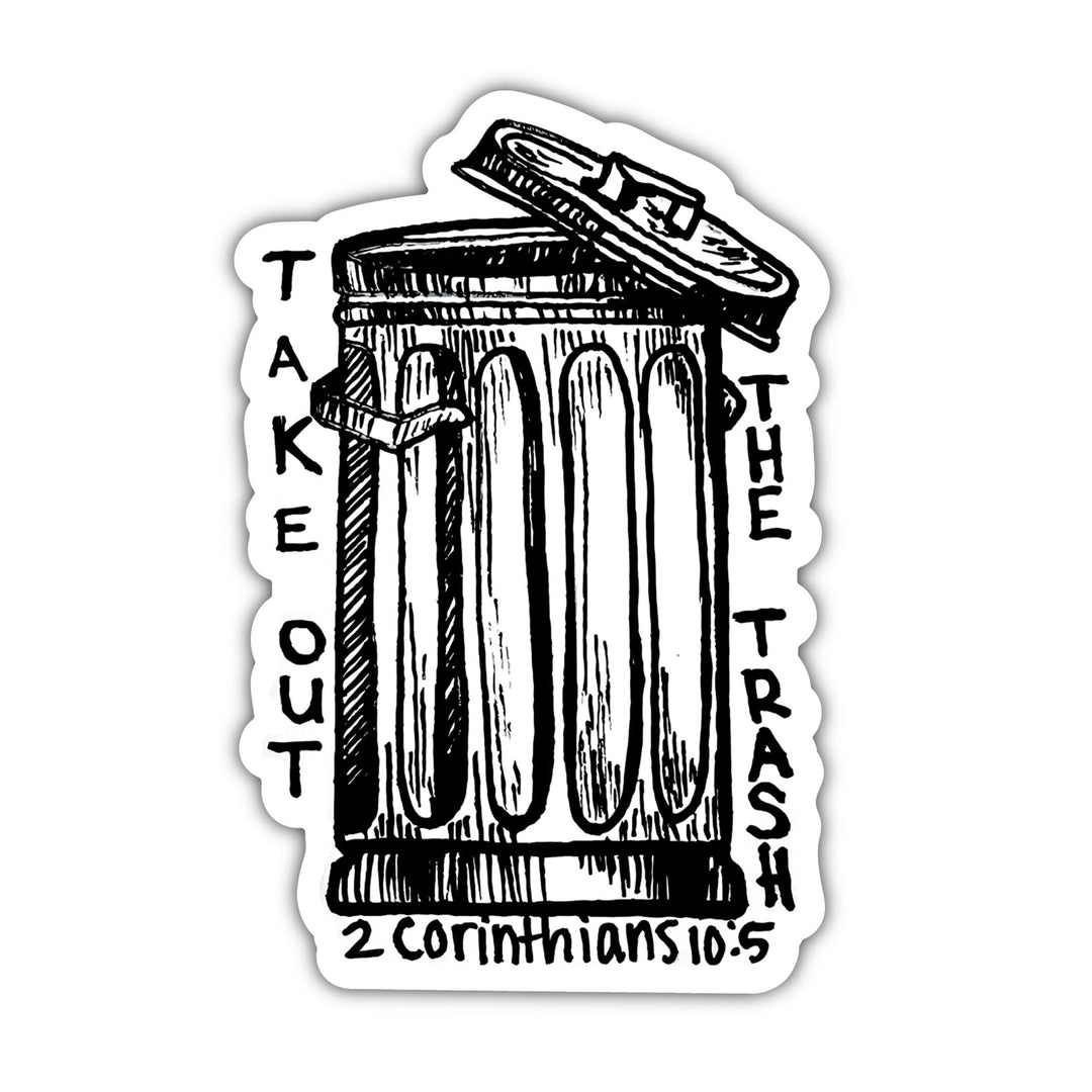 Take Out The Trash Hydroflask Sticker - Malta Apparel