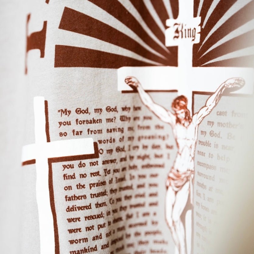 ‘The Cross Was Plan A’ Drop Shoulder - Oatmeal (Super Oversized) - Malta Apparel