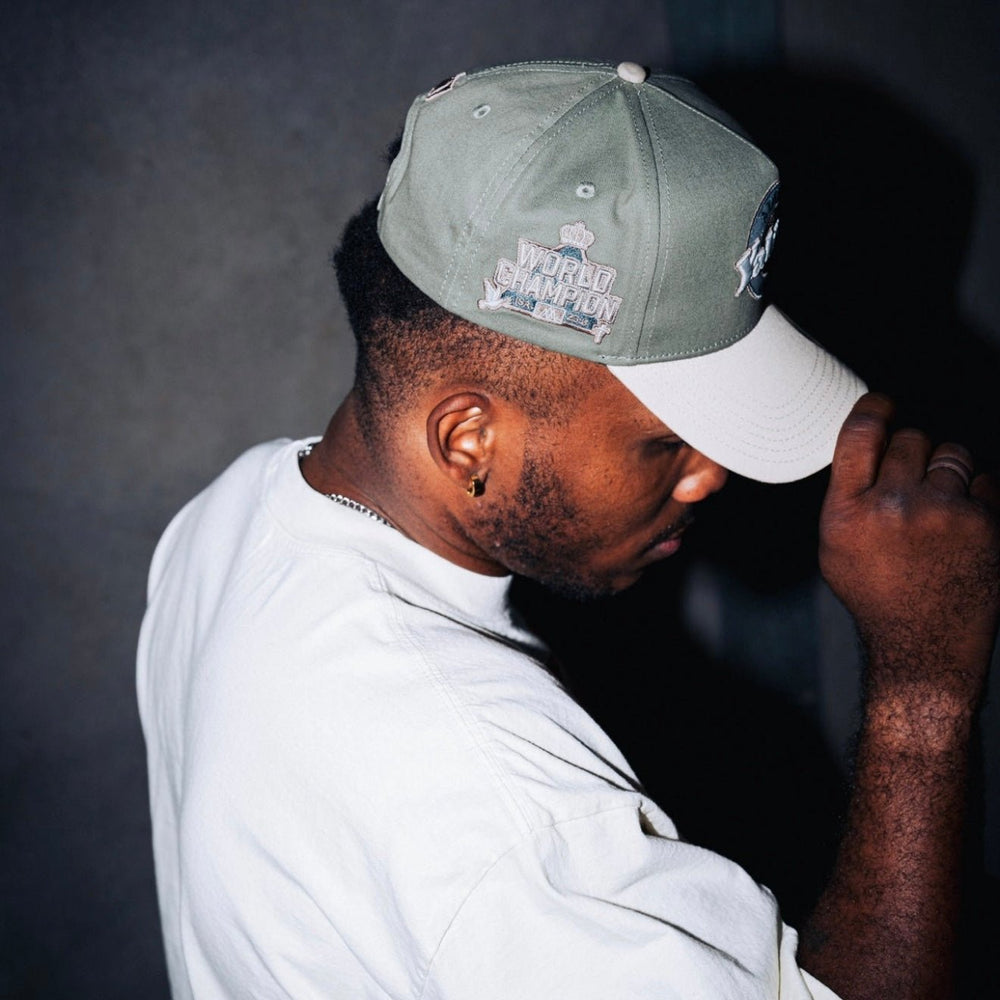 ‘Yahweh’ Premium Cotton SnapBack - Sage/Cream - Malta Apparel