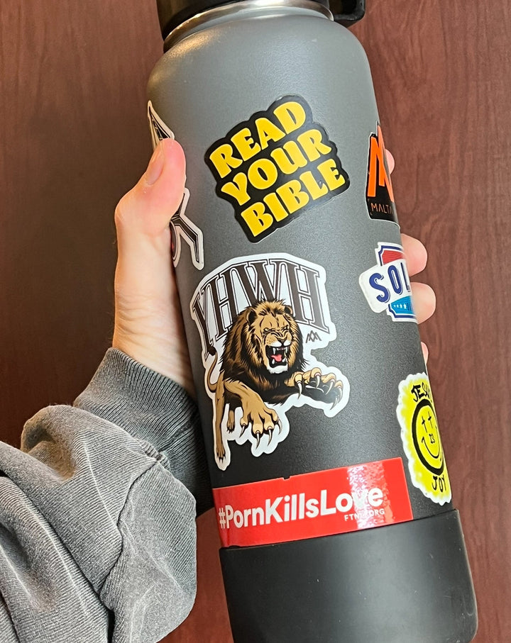 ‘YHWH’ Lion Sticker - Malta Apparel