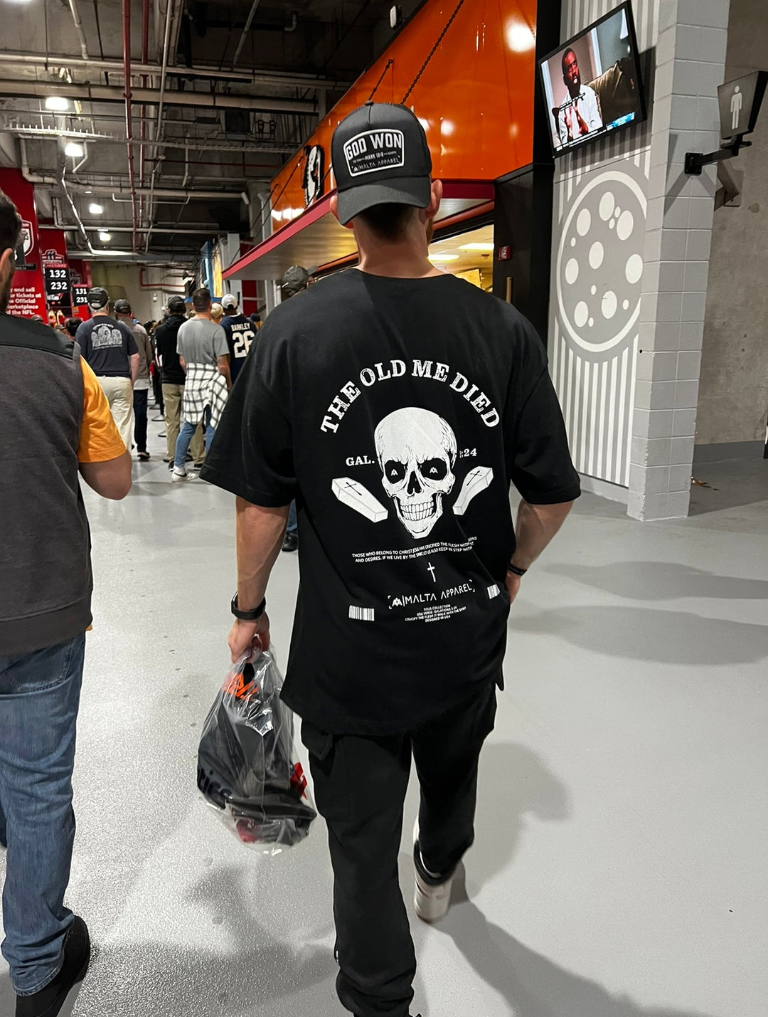 God Won Trucker Hat - Blackout - Malta Apparel