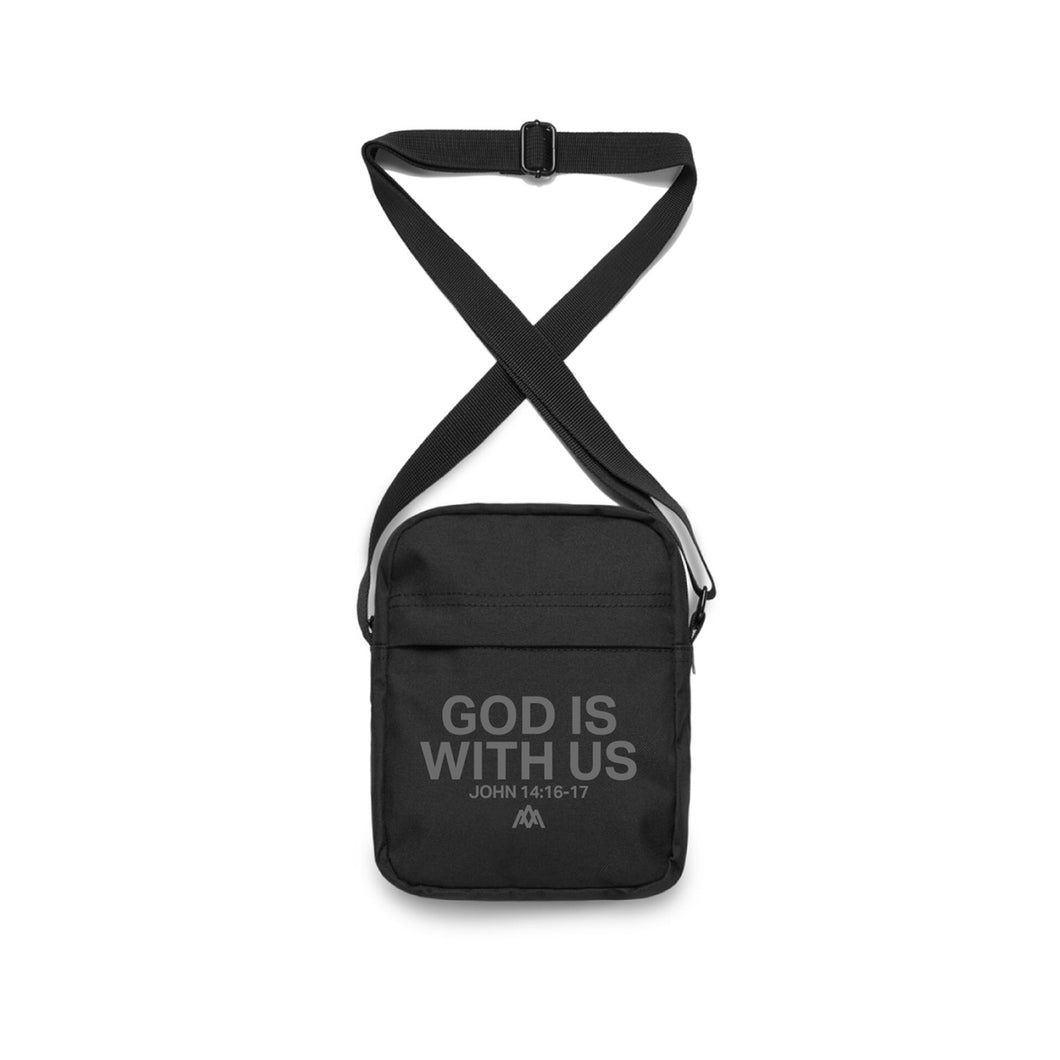 GOD IS WITH US Cross-Body Bag - Blackout