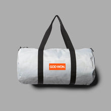 Load image into Gallery viewer, ‘God Won’ PVC Patch Duffel - White Camo
