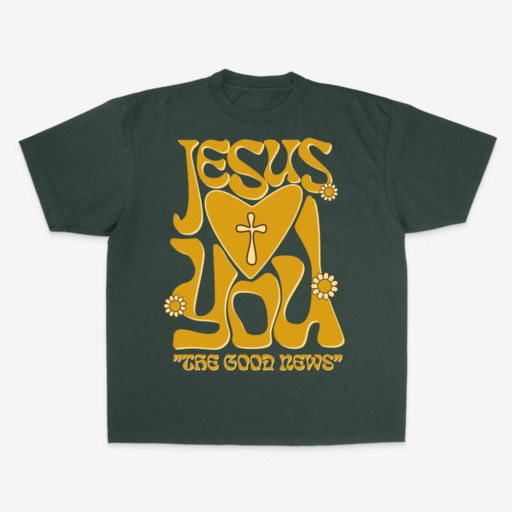 “Tell The World” Garment Dyed Tee - Moss (Without Walls Church Collab) - Malta Apparel